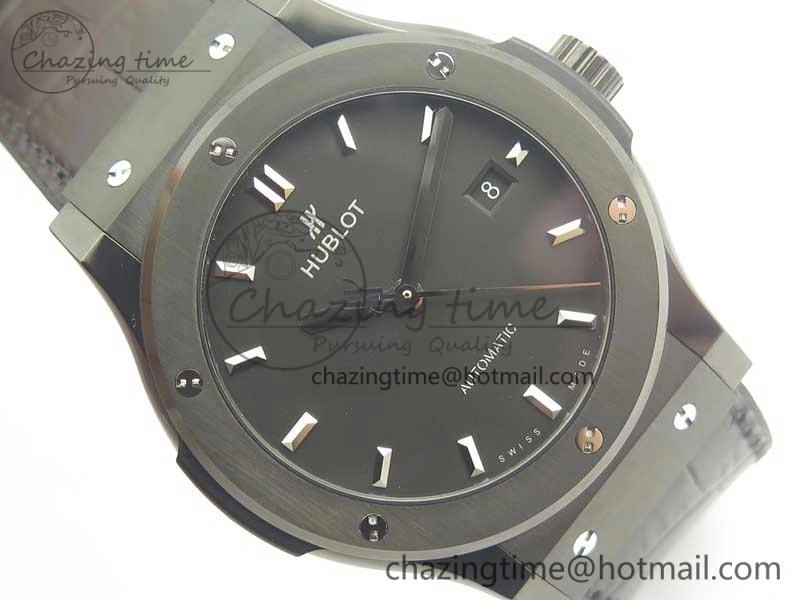 Affordable Fusion 42mm PVD JJF 1:1 Best Edition Black Dial on Black Gummy Strap A 6865