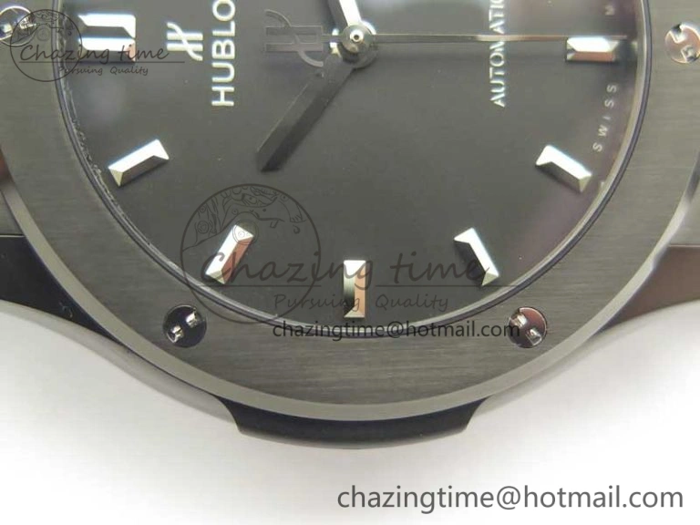 Affordable Fusion 42mm PVD JJF 1:1 Best Edition Black Dial on Black Gummy Strap A 6865