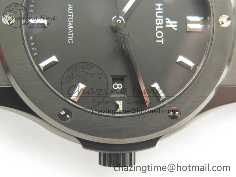 Affordable Fusion 42mm PVD JJF 1:1 Best Edition Black Dial on Black Gummy Strap A 6865