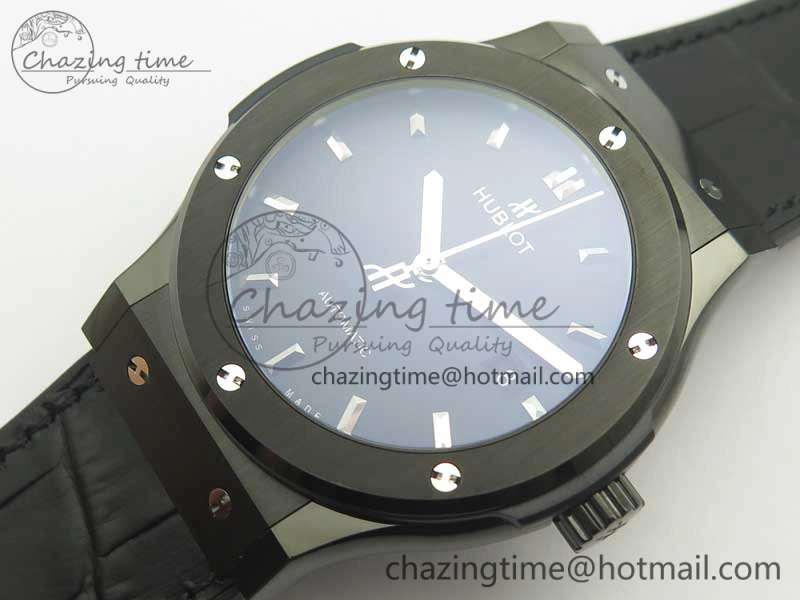 Affordable Fusion 42mm PVD JJF 1:1 Best Edition Black Dial on Black Gummy Strap A 6865