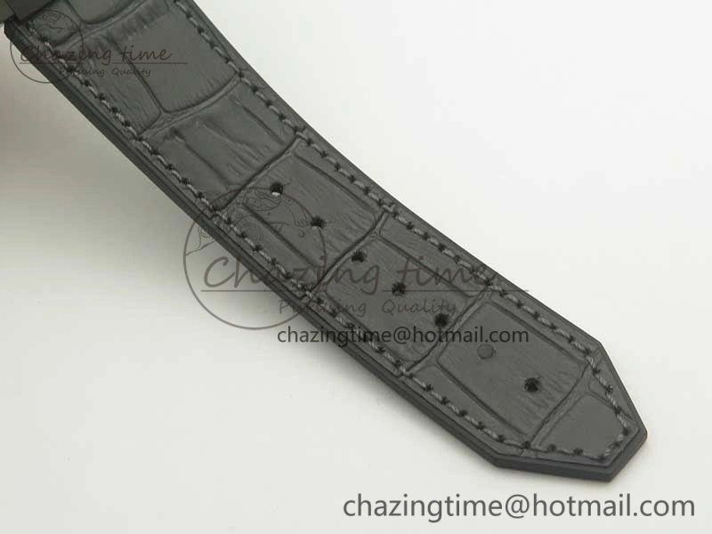 Affordable Fusion 42mm PVD JJF 1:1 Best Edition Black Dial on Black Gummy Strap A 6865