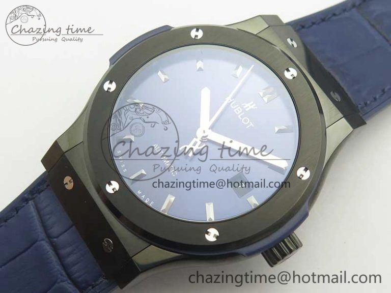 Premium Fusion 42mm PVD JJF 1:1 Best Edition Blue Dial on Blue Gummy Strap A 6864