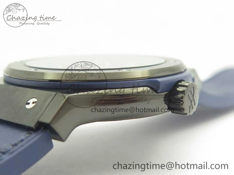 Premium Fusion 42mm PVD JJF 1:1 Best Edition Blue Dial on Blue Gummy Strap A 6864