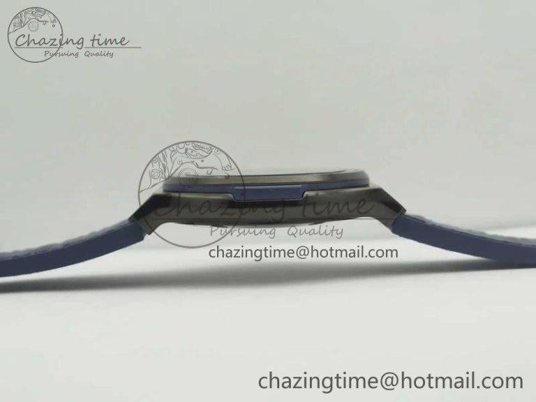 Premium Fusion 42mm PVD JJF 1:1 Best Edition Blue Dial on Blue Gummy Strap A 6864