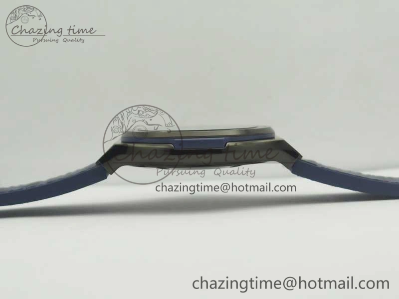Premium Fusion 42mm PVD JJF 1:1 Best Edition Blue Dial on Blue Gummy Strap A 6864