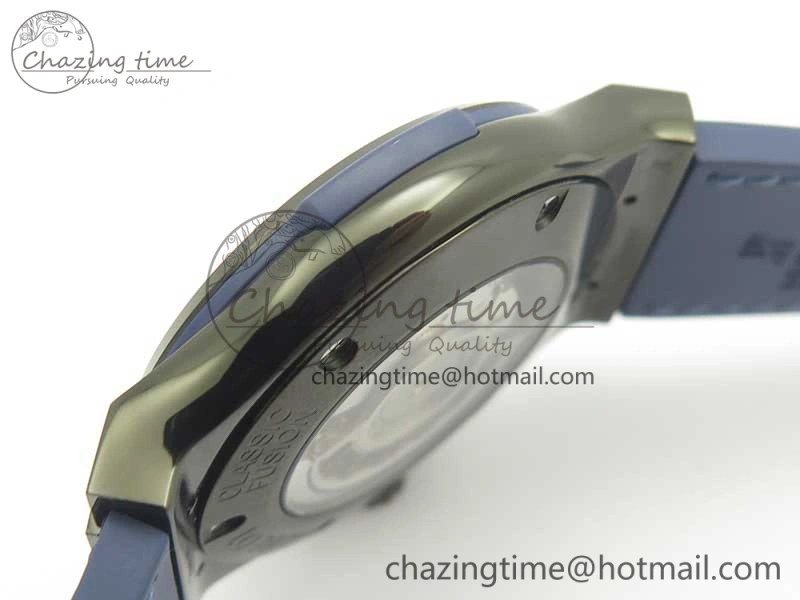 Premium Fusion 42mm PVD JJF 1:1 Best Edition Blue Dial on Blue Gummy Strap A 6864