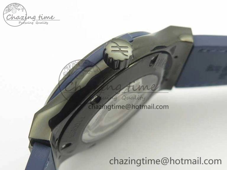 Premium Fusion 42mm PVD JJF 1:1 Best Edition Blue Dial on Blue Gummy Strap A 6864