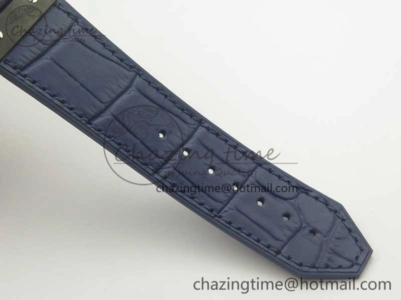 Premium Fusion 42mm PVD JJF 1:1 Best Edition Blue Dial on Blue Gummy Strap A 6864