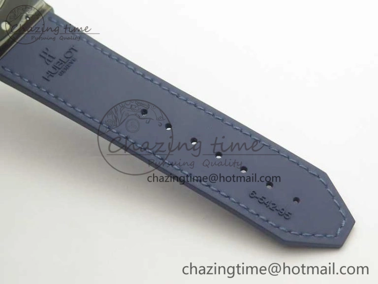 Premium Fusion 42mm PVD JJF 1:1 Best Edition Blue Dial on Blue Gummy Strap A 6864