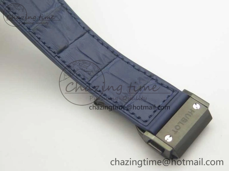 Premium Fusion 42mm PVD JJF 1:1 Best Edition Blue Dial on Blue Gummy Strap A 6864