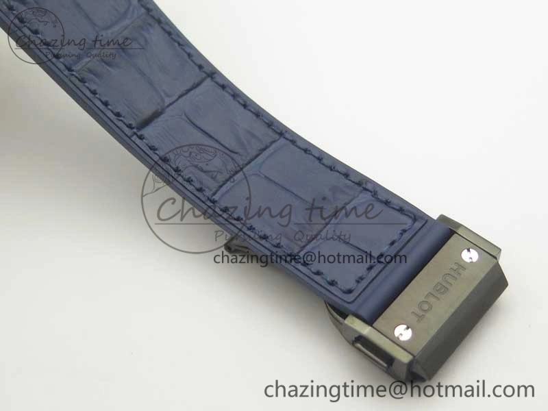 Premium Fusion 42mm PVD JJF 1:1 Best Edition Blue Dial on Blue Gummy Strap A 6864