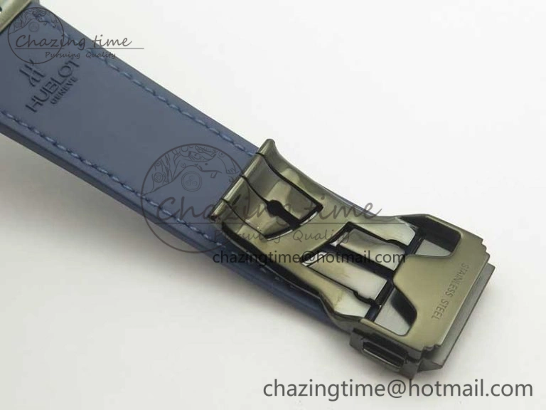 Premium Fusion 42mm PVD JJF 1:1 Best Edition Blue Dial on Blue Gummy Strap A 6864