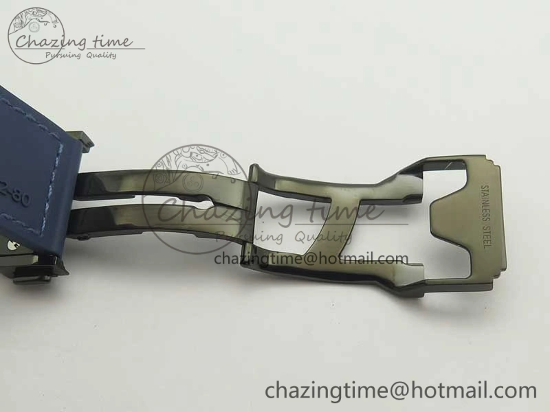 Premium Fusion 42mm PVD JJF 1:1 Best Edition Blue Dial on Blue Gummy Strap A 6864