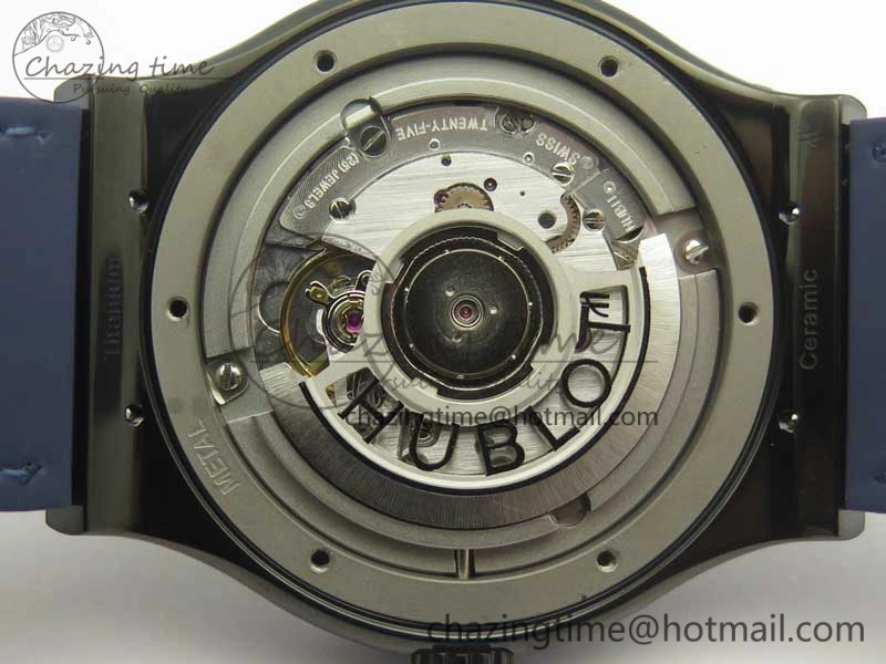 Premium Fusion 42mm PVD JJF 1:1 Best Edition Blue Dial on Blue Gummy Strap A 6864