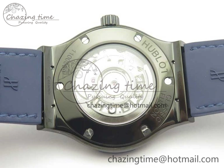 Premium Fusion 42mm PVD JJF 1:1 Best Edition Blue Dial on Blue Gummy Strap A 6864