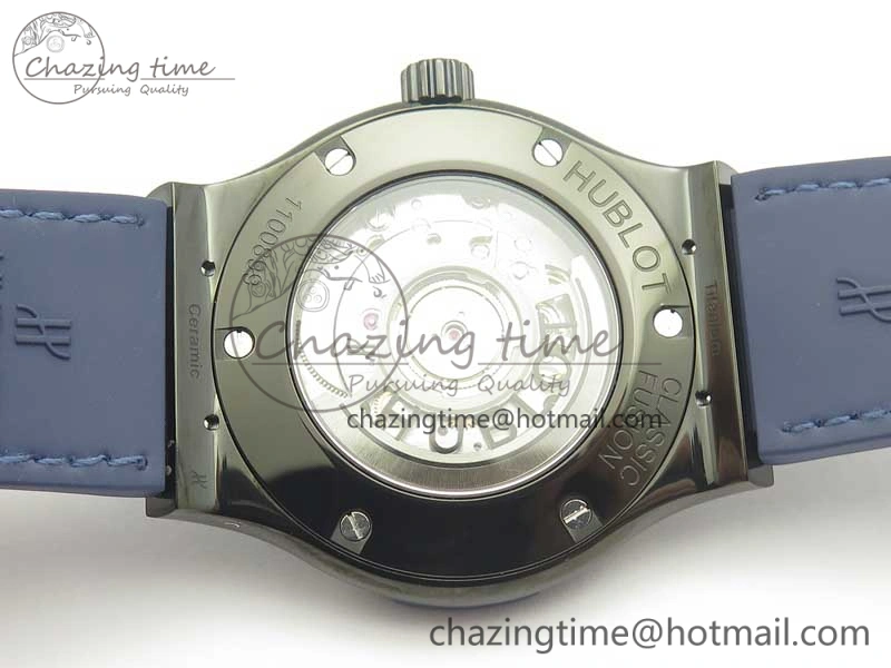 Premium Fusion 42mm PVD JJF 1:1 Best Edition Blue Dial on Blue Gummy Strap A 6864