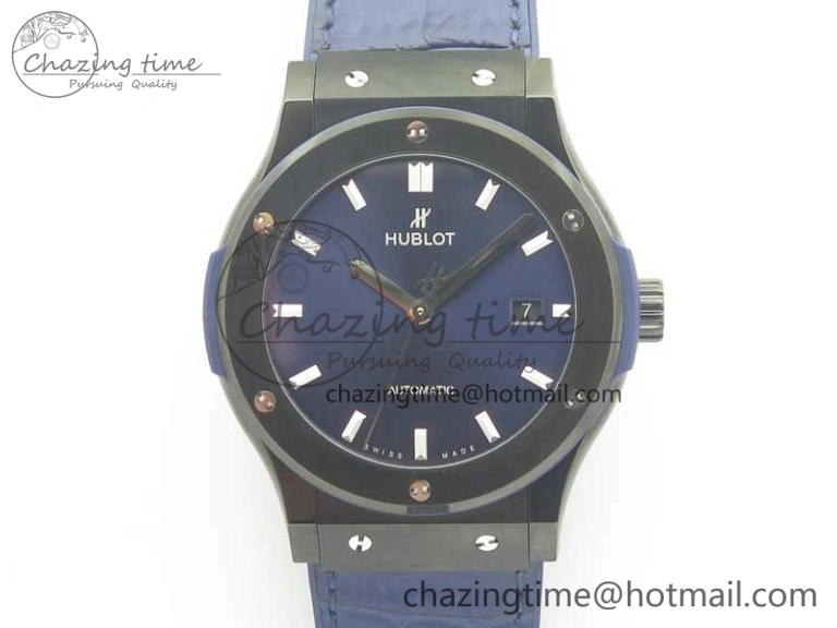Premium Fusion 42mm PVD JJF 1:1 Best Edition Blue Dial on Blue Gummy Strap A 6864