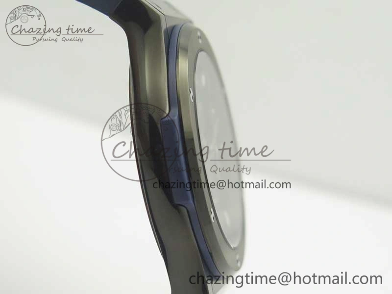 Premium Fusion 42mm PVD JJF 1:1 Best Edition Blue Dial on Blue Gummy Strap A 6864