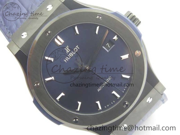Premium Fusion 42mm PVD JJF 1:1 Best Edition Blue Dial on Blue Gummy Strap A 6864