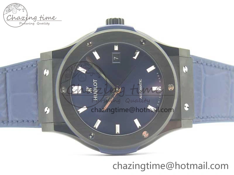 Premium Fusion 42mm PVD JJF 1:1 Best Edition Blue Dial on Blue Gummy Strap A 6864