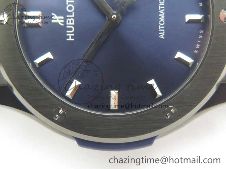 Premium Fusion 42mm PVD JJF 1:1 Best Edition Blue Dial on Blue Gummy Strap A 6864