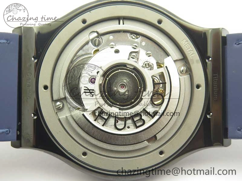 Premium Fusion 42mm PVD JJF 1:1 Best Edition Blue Dial on Blue Gummy Strap A 6864