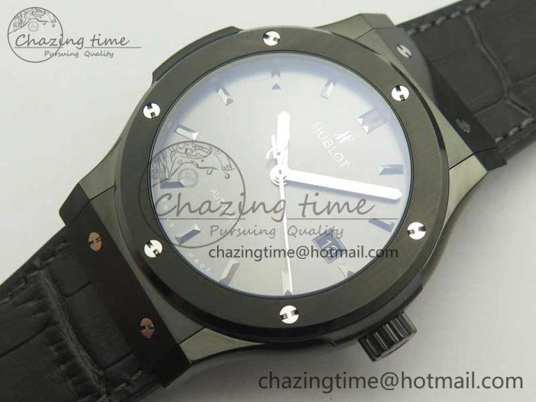 Fusion 42mm PVD JJF 1:1 Best Edition Gray Dial on Black Gummy Strap A Efficient 6861
