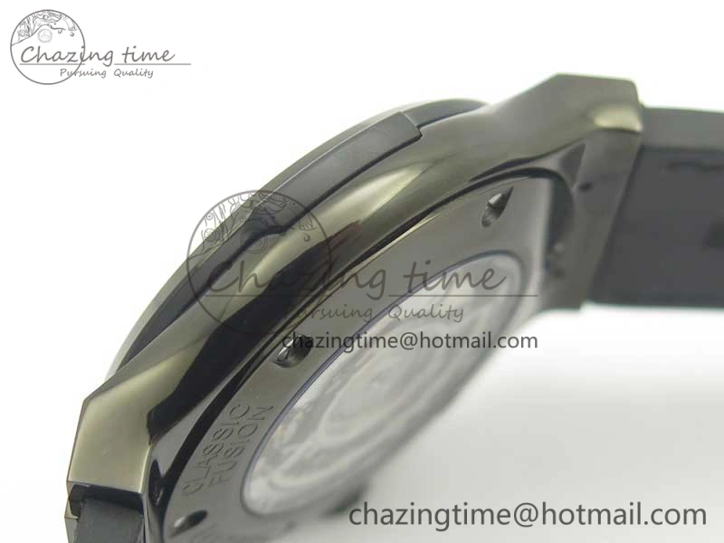 Fusion 42mm PVD JJF 1:1 Best Edition Gray Dial on Black Gummy Strap A Efficient 6861