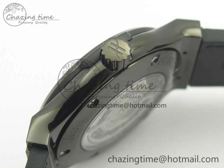 Fusion 42mm PVD JJF 1:1 Best Edition Gray Dial on Black Gummy Strap A Efficient 6861