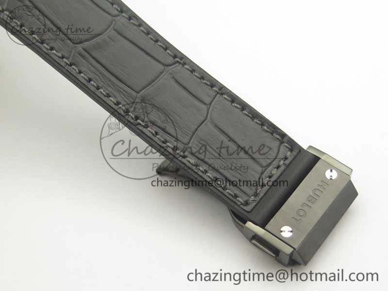 Fusion 42mm PVD JJF 1:1 Best Edition Gray Dial on Black Gummy Strap A Efficient 6861