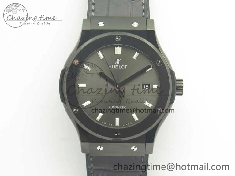 Fusion 42mm PVD JJF 1:1 Best Edition Gray Dial on Black Gummy Strap A Efficient 6861