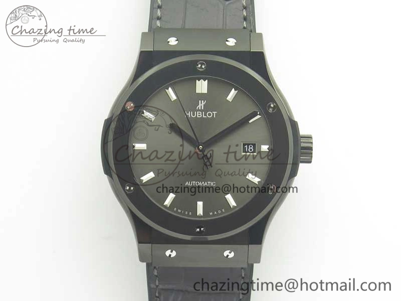 Fusion 42mm PVD JJF 1:1 Best Edition Gray Dial on Black Gummy Strap A Efficient 6861