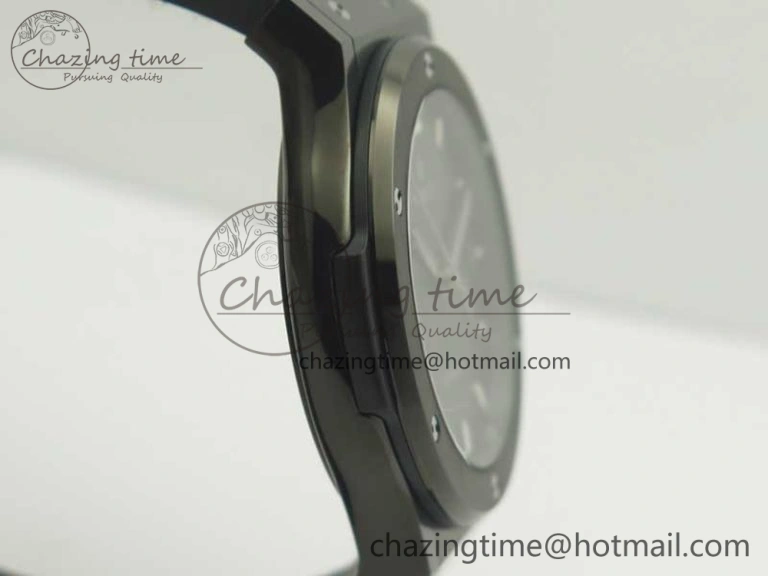 Fusion 42mm PVD JJF 1:1 Best Edition Gray Dial on Black Gummy Strap A Efficient 6861