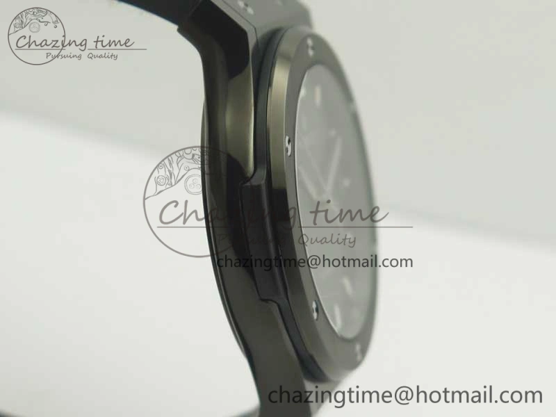 Fusion 42mm PVD JJF 1:1 Best Edition Gray Dial on Black Gummy Strap A Efficient 6861