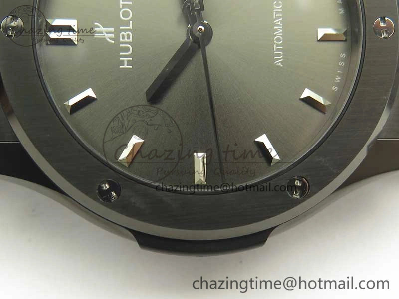 Fusion 42mm PVD JJF 1:1 Best Edition Gray Dial on Black Gummy Strap A Efficient 6861