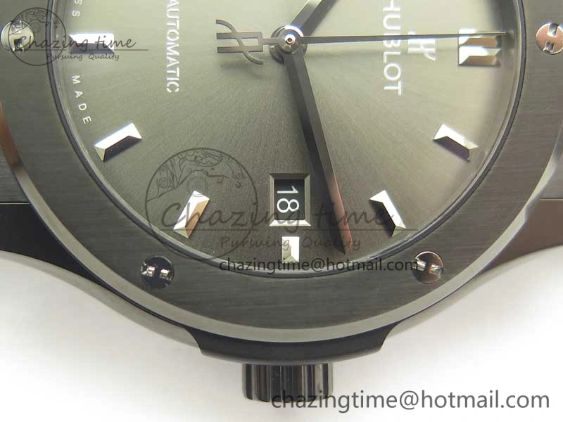 Fusion 42mm PVD JJF 1:1 Best Edition Gray Dial on Black Gummy Strap A Efficient 6861