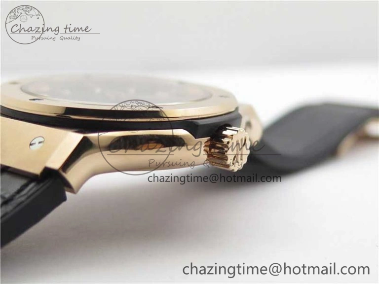 Fusion 42mm RG B50 Black Dial On Black Gummy Strap A Lightweight 6808