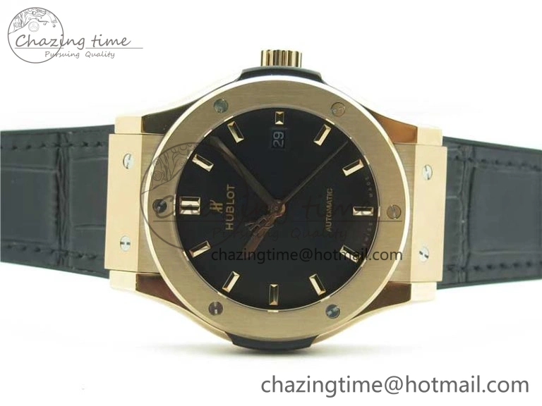 Fusion 42mm RG B50 Black Dial On Black Gummy Strap A Lightweight 6808