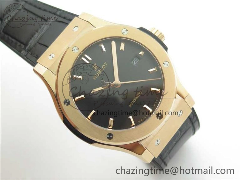 Fusion 42mm RG B50 Black Dial On Black Gummy Strap A Lightweight 6808
