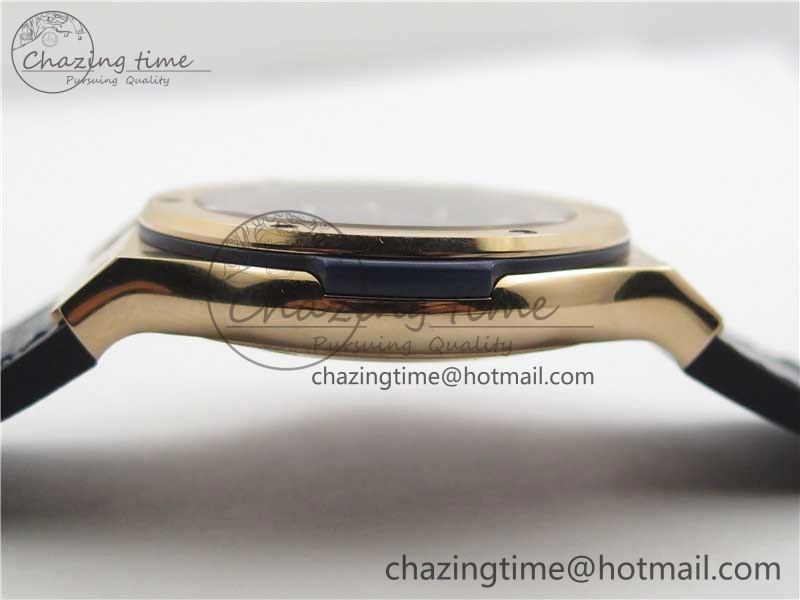 Fusion 42mm RG B50 Blue Dial On Blue Gummy Strap A Premium 6805