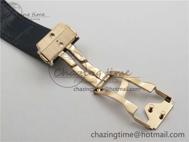 Fusion 42mm RG B50 Blue Dial On Blue Gummy Strap A Premium 6805