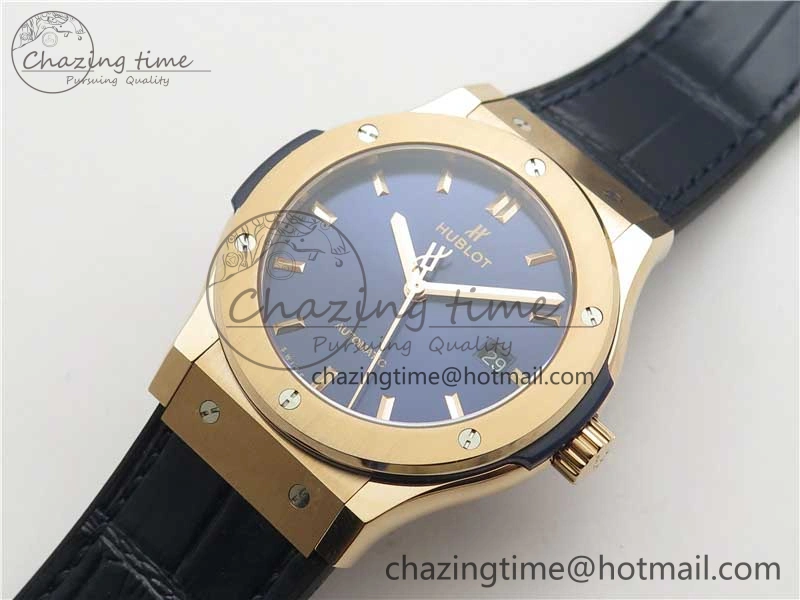 Fusion 42mm RG B50 Blue Dial On Blue Gummy Strap A Premium 6805