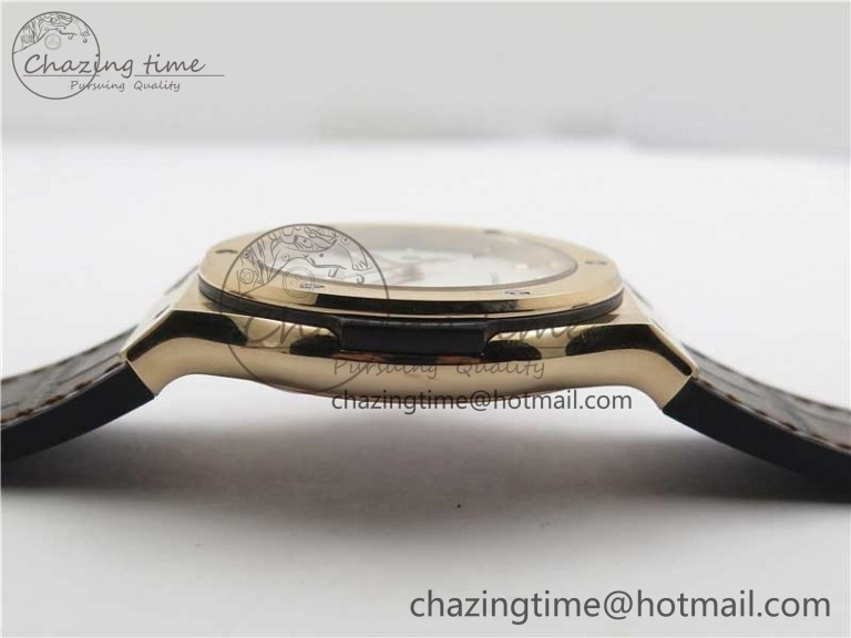Fusion 42mm RG B50 White Dial On Brown Gummy Strap A Original 6810