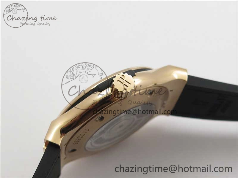 Fusion 42mm RG B50 White Dial On Brown Gummy Strap A Original 6810