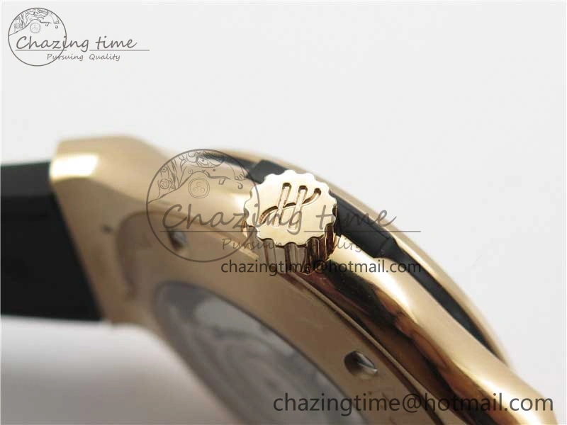 Fusion 42mm RG B50 White Dial On Brown Gummy Strap A Original 6810