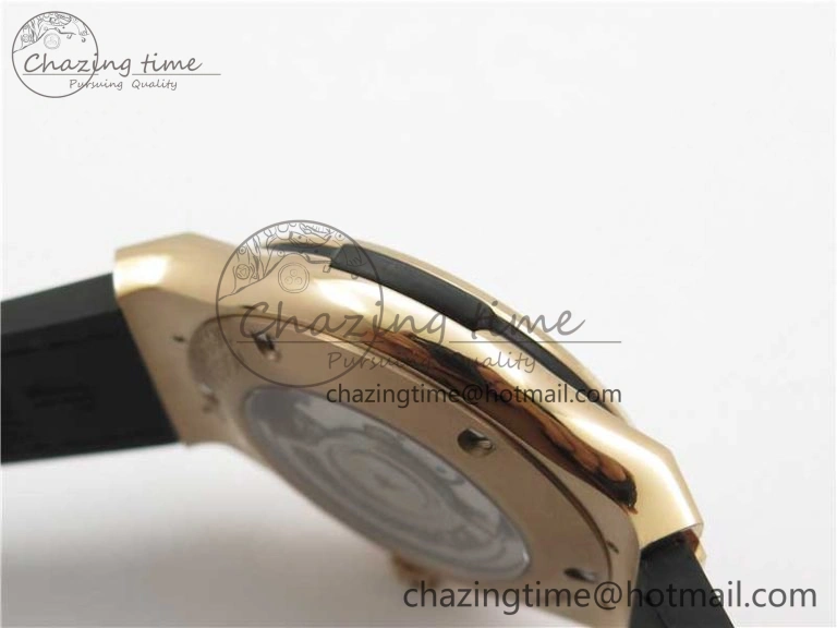 Fusion 42mm RG B50 White Dial On Brown Gummy Strap A Original 6810
