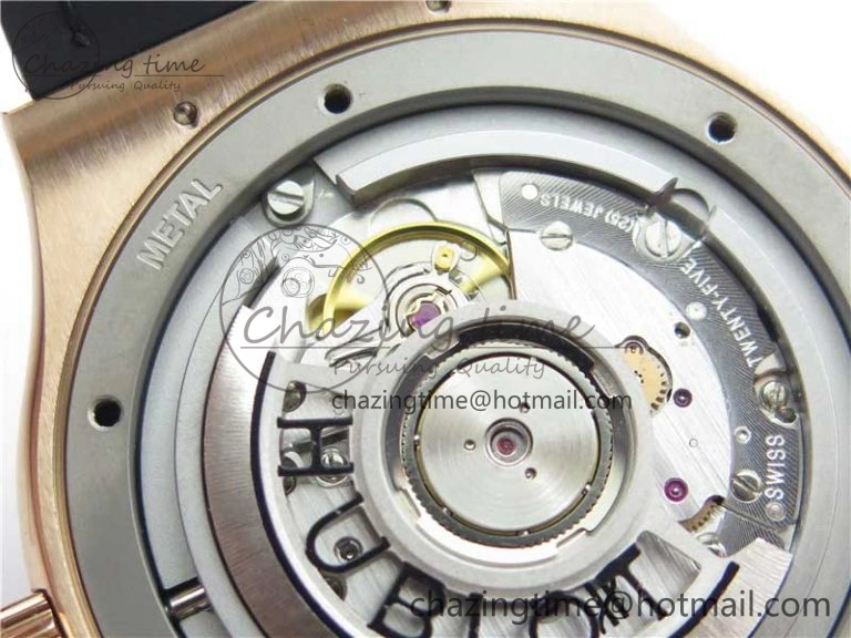 Fusion 42mm RG B50 White Dial On Brown Gummy Strap A Original 6810