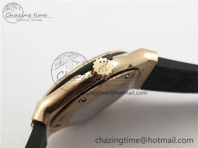 Fusion 42mm RG B50 White Dial On Brown Gummy Strap A Original 6810