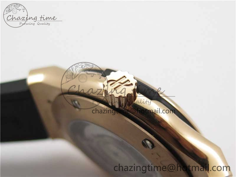 Fusion 42mm RG B50 White Dial On Brown Gummy Strap A Original 6810