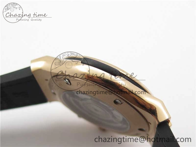 Fusion 42mm RG B50 White Dial On Brown Gummy Strap A Original 6810